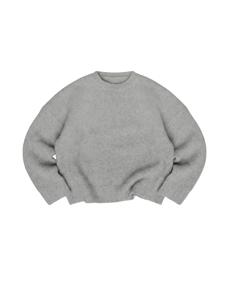 Heritage Knit Crewneck In Ash